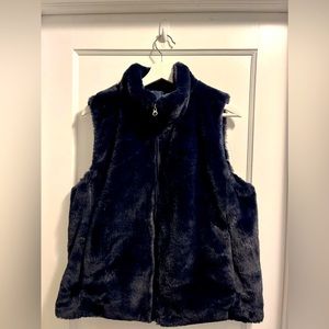 J Crew fur vest